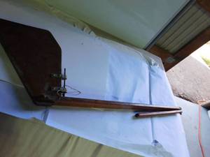 lot 203 image: Vintage wooden Rudder