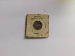 lot 232 image: 1853 seated liberty dime