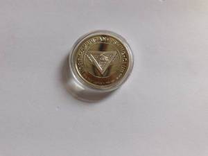 lot 233 image: One troy ounce North american fishing club coin  National fishing grand slam walleye