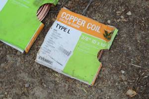 lot 111 image: Copper Coil 10x38 I.D.