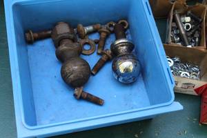 lot 497 image: Lot of (2) Hitch Balls 2 with Mounting Hardware