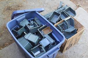lot 512 image: Lot of (50) Parts Organizers w Rack