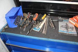 lot 157 image: Hand Tools - Tool Shop Adjustable Cicle Hole Cutter, Misc. Bits and Hand Tools