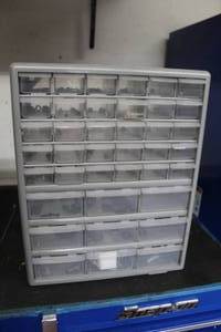 lot 163 image: Parts Organizer Cabinet 39-bin - Misc. Hardware