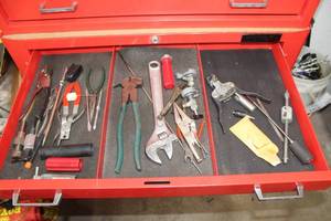 lot 210 image: Hand Tools - Crescent Wrench, Locking Pliers, Misc. Tools