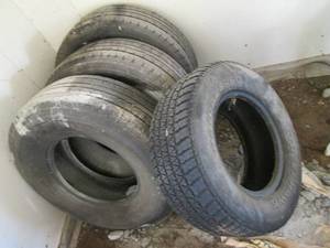 4 misc tires with decent tread (see...