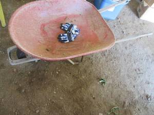 Wheelbarrow with handles is 5627...