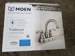 Moen faucet (new in box)...
