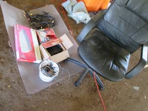 Home office lot includes chair, pla...