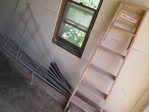 6ft wooden step ladder, wood trelac...