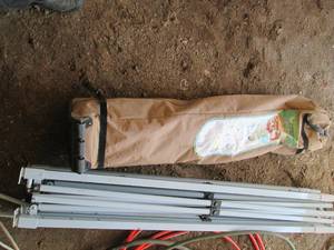 Large metal gazebo frame and bag. Z...