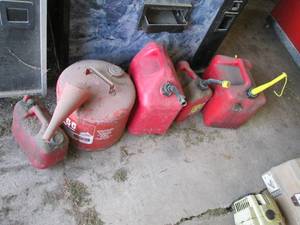 5 gas cans...