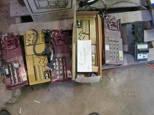 Lot of coin and bill changers for vending machines
