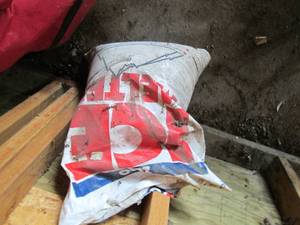 50lb open bag ice melt...