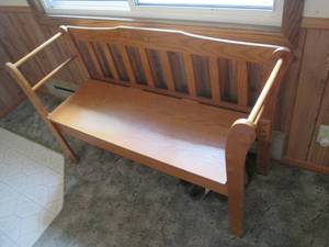 Wood bench with storage 49.516.5...