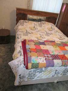 Queen size bed frame with headboard...