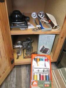 Contents of cupboard includes vinta...