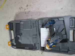 Ryobi drill and case, no battery...