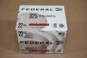 325 Federal Automatch .22 LR 40 Gr Ammo