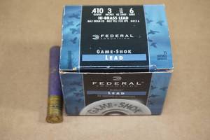 25 Federal Game Shok .410 Ga 3 6 Shot Shotshells