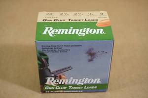 25 Remington Gun Club 20 Ga 2-34 9 Shot Shotshells