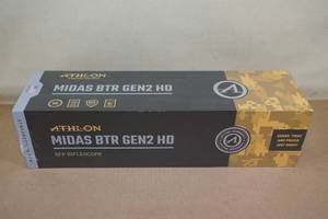 NEW Athlon Midas BTR Gen2 HD SFP IR MOA Rifle Scope - 4.5-27x50