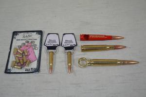 Repurposed Bullet Items - Corkscrew, Bottle Opener, Tap Handle, Push Pins