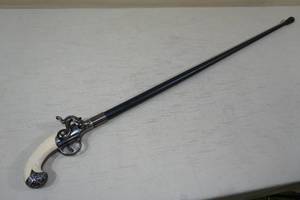 Flintlock Pistol Handle Cane Sword