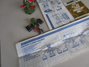 GI Joe PACRAT Flamethrower & Launcher - Vintage 1983-1984