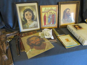 Crucifixes, Bibles