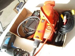 Drill, Sander, Wrenches