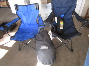Camp Chairs, Air Bed