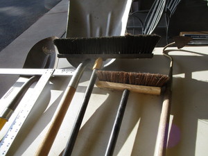 Shovels, Broom T-Square