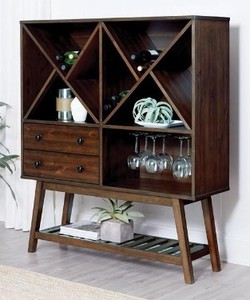 lot 404 image: Coaster Furniture Wine Cabinet In Teak, 109486 - NEW
