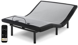 lot 405 image: Ashley Furniture Signature Design - Head-Foot Model Better Queen Adjustable Base - Gray, M9X832 - NEW
