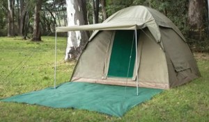 lot 595 image: Bushtec Alpha Kilo 4000 Bow Tent, TEND3030FR2 - Unclaimed Freight.