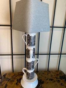 lot 208 image: One-Of-A-Kind Coffee Cup Lamp