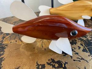 lot 500 image: Set of Wooden Fish