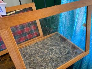 lot 312 image: Pair of Wood Display Cases