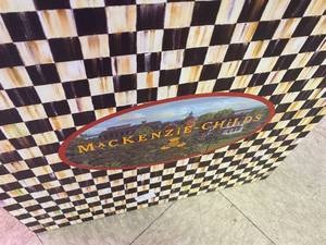 lot 486 image: Large MacKenzie Childs Box and Set of Nested Boxes