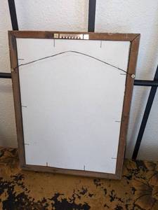 lot 605 image: Quirky Framed Vintage Art
