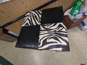 lot 61 image: Bold Black Occational Table