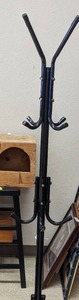lot 119 image: Black Metal Coat Rack