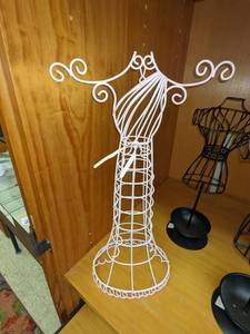 lot 268 image: Collection of Wire Dress Forms for Jewelry, Etc.