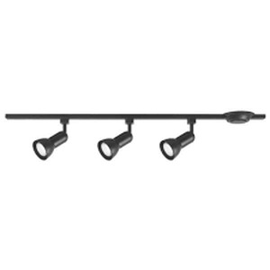Hampton Bay 44 in. 3-Light Black R20PAR20 Medium-Step Linear Track Lighting Kit