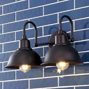 JONATHAN Y Frisco 17.25 in. 2-Light Farmhouse Industrial Iron LED Vanity Light, Oil Rubbed Bronze