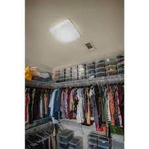 Lithonia Lighting 11 in. Square Low-Profile White Integrated LED Flush Mount