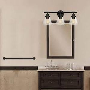 Globe Electric Parker 3-Light Oil Rubbed Bronze 5-Piece All-In-One Bath Light Set