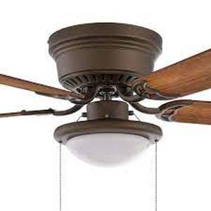 Hugger 44 in. LED Indoor Oil-rubbed bronze Ceiling Fan with Light Kit