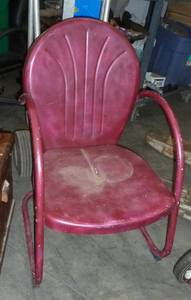 Vintage metal outdoor chair
